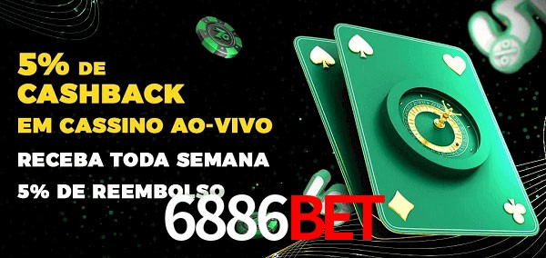 Promoções do cassino ao Vivo 6886bet
